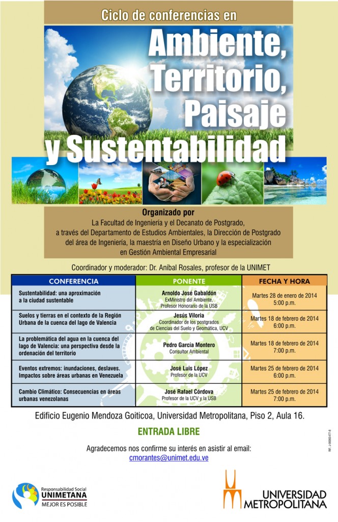 Ciclo Conferencias Amb Terr Paisaj y Sust ene feb 2014