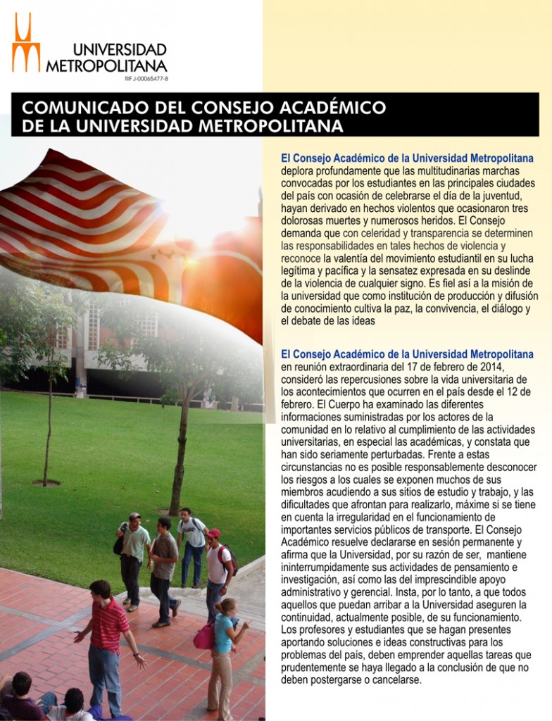 Comunicado CoAcad 17 02 2014