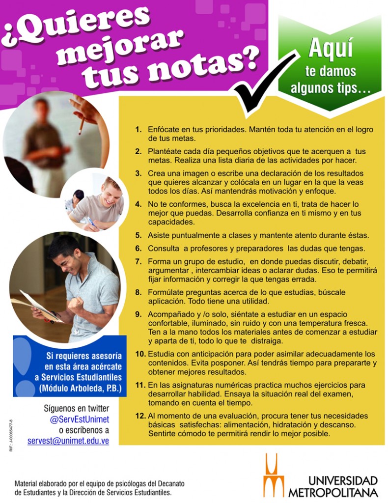 Mejorar notas