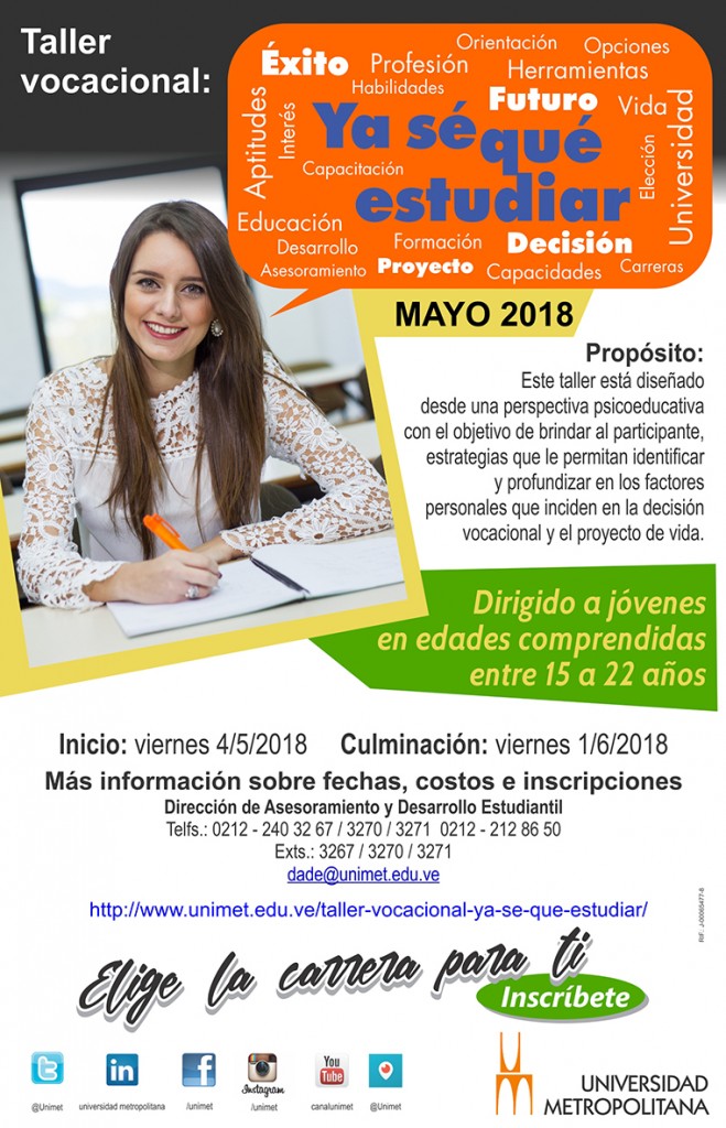 Taller Vocacional Mayo 2018